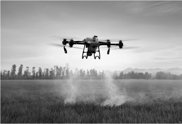 A Drone being used for seeding agriculture by Tuath Surveys/Tuath Nuá